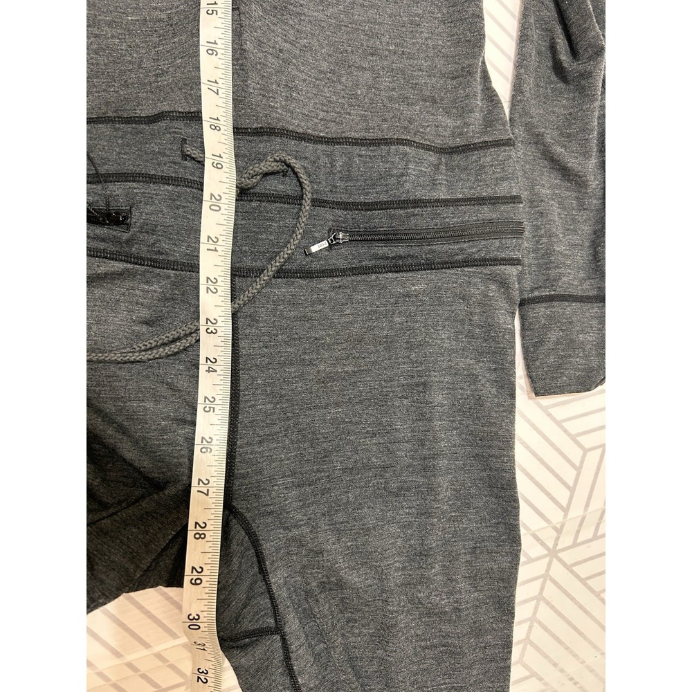 NWOT Airblaster Merino Ninja Suit Women's size M Bodysuit Heather Black Gray d - Picture 9 of 15